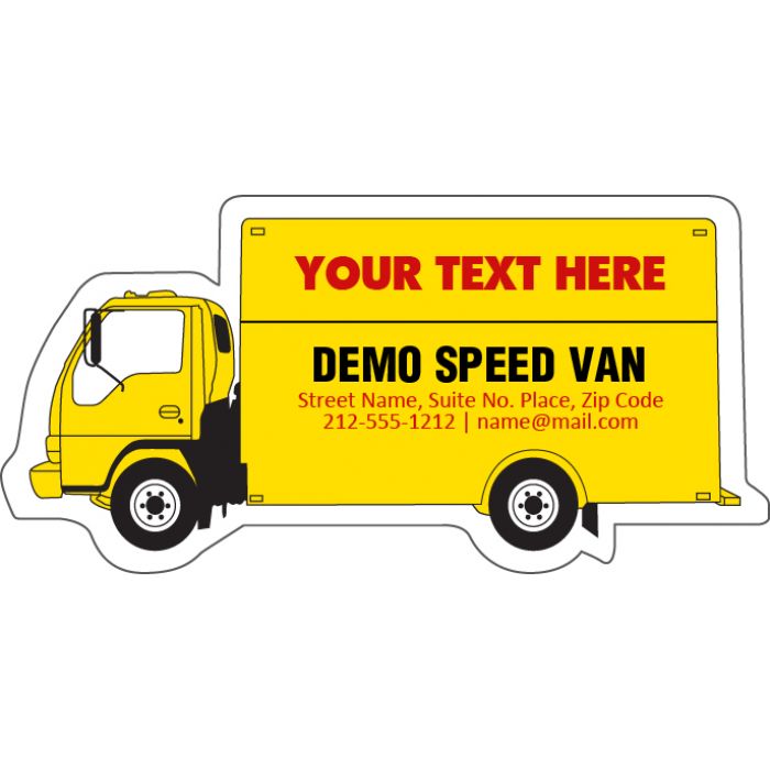 Customized 4.5x2.25 Delivery Truck Shape Magnet 20 Mil