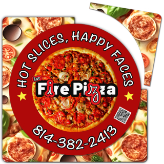 6 x 6 Inch ized Circle Picture Frame Pizza Magnets 20 Mil