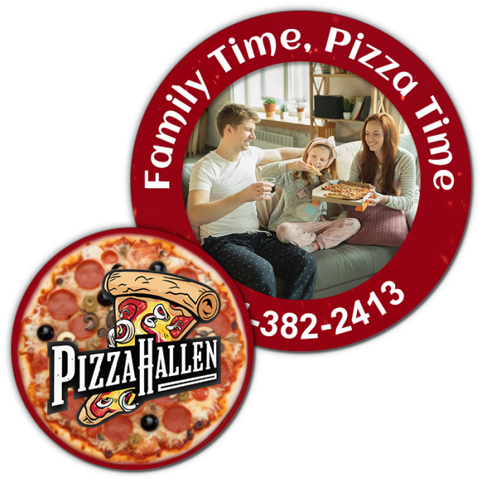 7 Inch Customized Circle Picture Frame Magnets 20 Mil