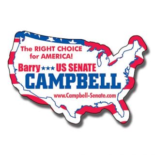 3.5x2.34 United States Shape Political Magnets 20 Mil