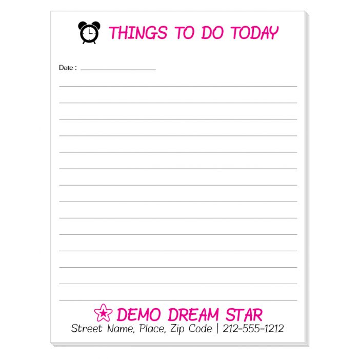 4x5.25 Custom Imprinted Full Color Scratch Pads
