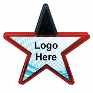 Printed Good Value Star Shaped Clips