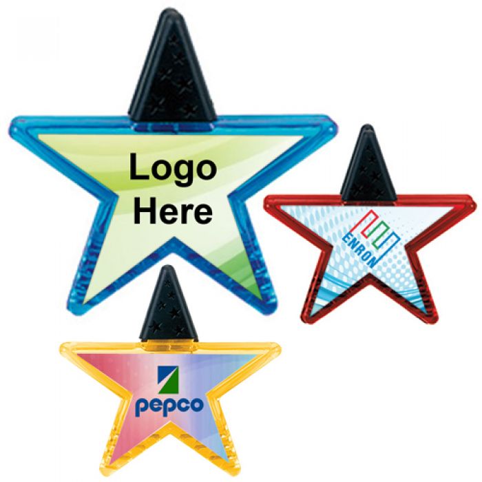 Custom Printed Good Value Star Shaped Clips