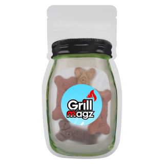3.8 Oz Reusable Storage Bags with Dog Bones