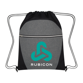 ized Heathered Two-Tone Drawstring Sports Packs
