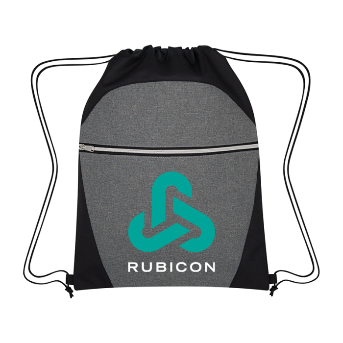 Customized Heathered Two-Tone Drawstring Sports Packs