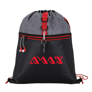 Printed Stand Alone Drawstring Backpacks