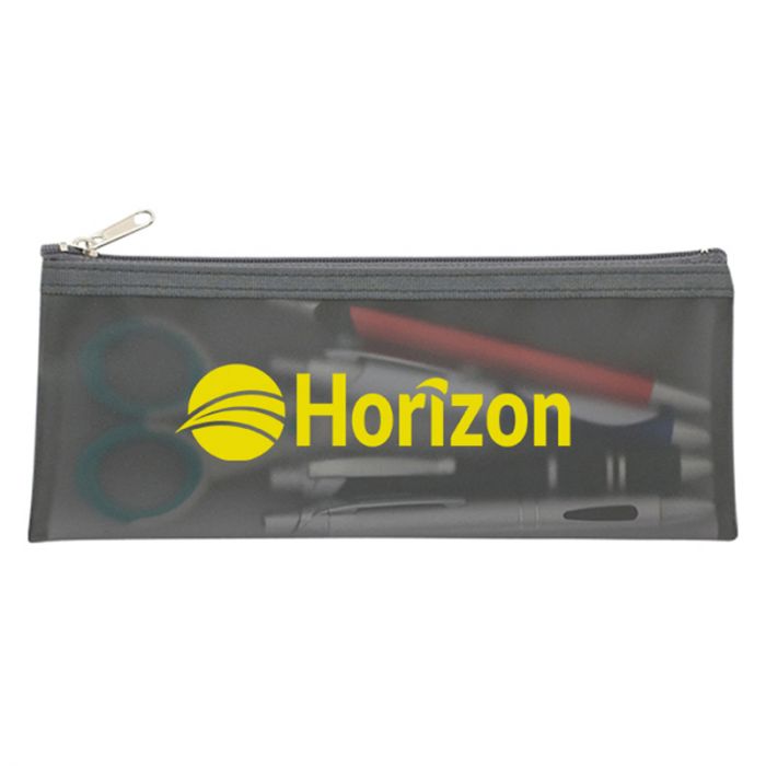 Logo Printed Zippered Pencil Cases