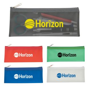 Logo Printed Zippered Pencil Cases