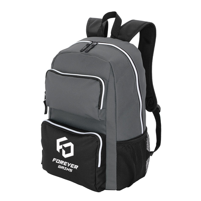 Custom RPET Double-Pocket Computer Backpacks