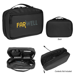 rPET Tech Pouches with Easy Cord Access