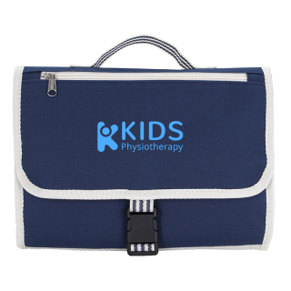 Stripe Diaper Changing Travel Pouch and Mats