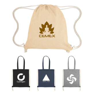 Arden Recycled Cotton Drawstring Bags