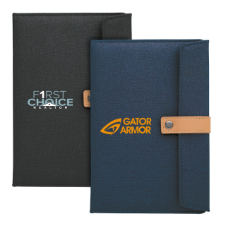 Two-Tone Journals with Leather Closure