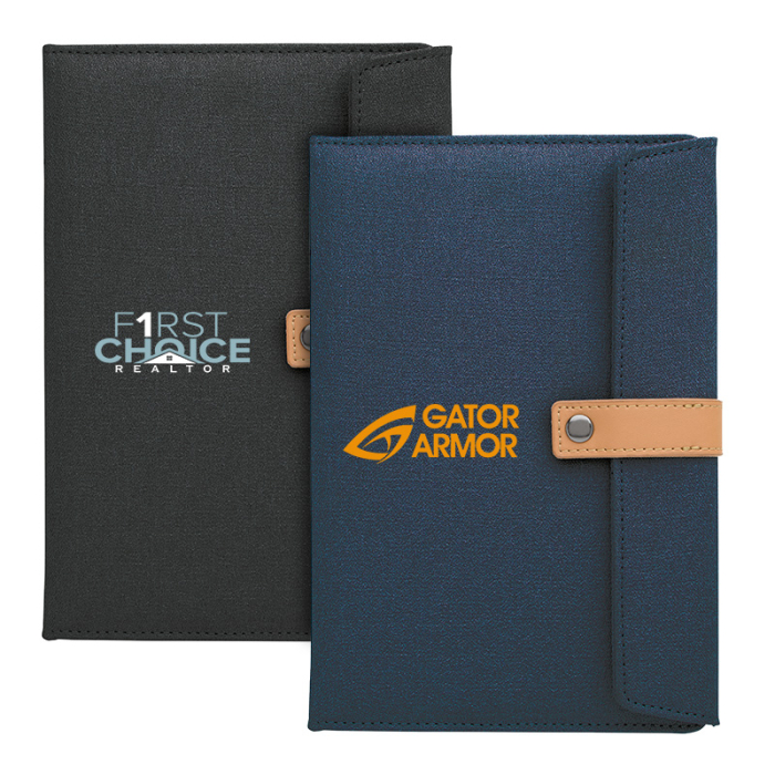Custom Two-Tone Journals with Leather Closure