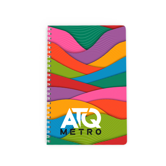 Imprinted Powerstick Willow Side Bound Notebooks