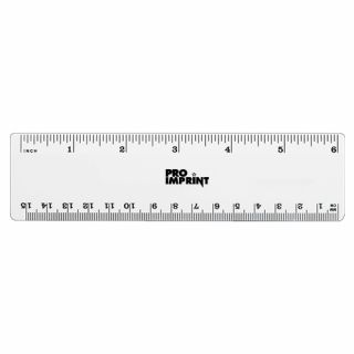 6 Inch Printed Plastic Ruler