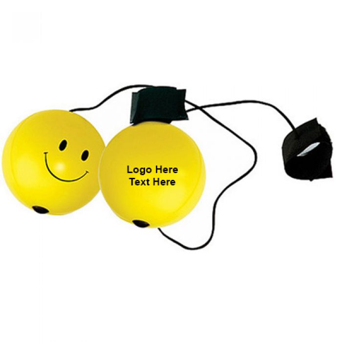 Custom Smile Face Bounce Back Stress Relievers