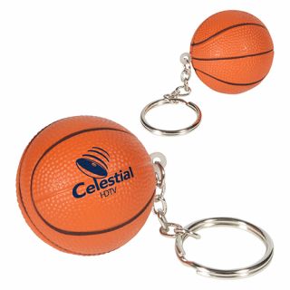 ized Basketball Stress Reliever Key Chains