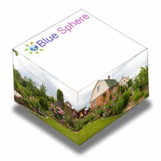 3 3/8 x 3 3/8 x 1 1/4 Inch Logo Non Sticky Memo Cubes