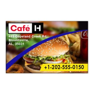 5x7 ized Business Card Magnets 20 Mil Square Corners