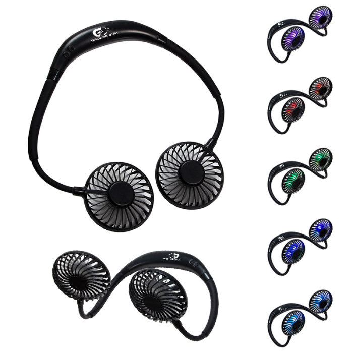 Custom Hands Free Neck Fans with Mood Lights
