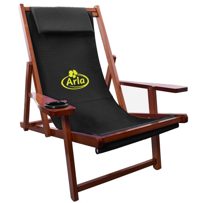 Promotional Logo Wood Sling Chairs