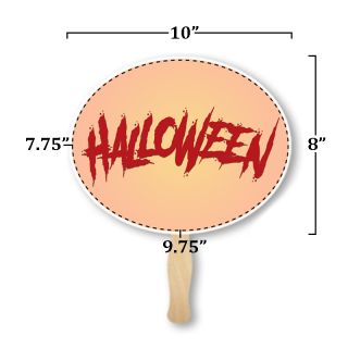 8x10 Inch Lightweight Horizontal Oval Hand Fans