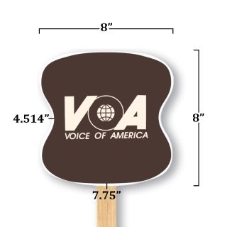 8x8 Inch Lightweight Hourglass Hand Fans