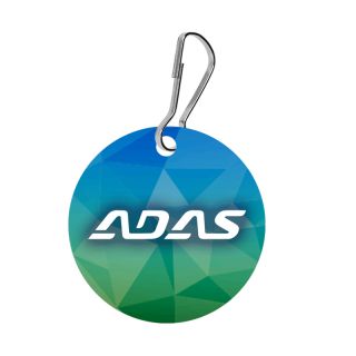 Printed Acrylic Circle Zipper Pulls