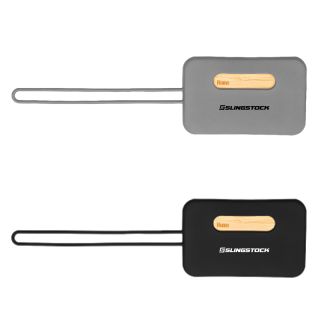 First Class Bamboo and Silicone Luggage Tags