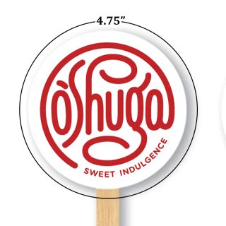 Full Color Two Sided Circle Mini Hand Fans