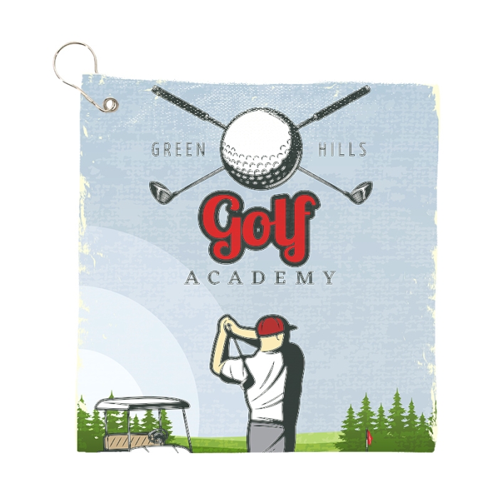 Custom Full Color Cooling Golf Towels-Small