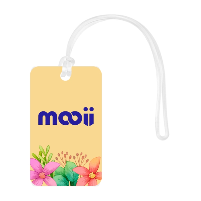 Customized Acrylic Rectangle Bag Tags