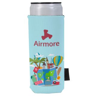 Full-Color Collapsible Slim Neoprene Can Coolers