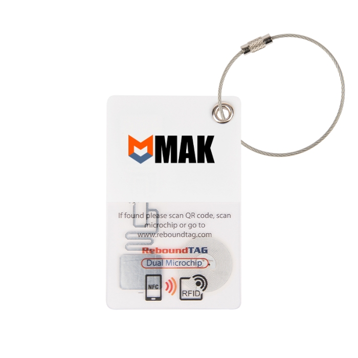 Imprinted ReboundTag Smart Luggage Tags