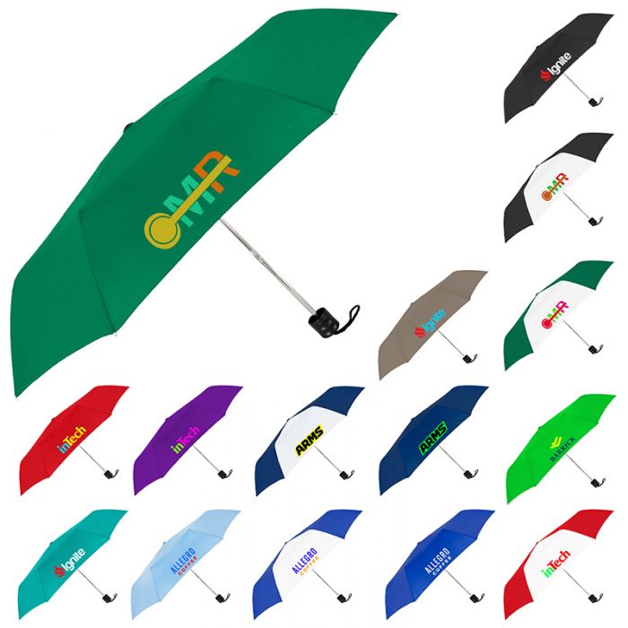 41 Inch Arc Promotional Compact Econo Folding Umbrellas