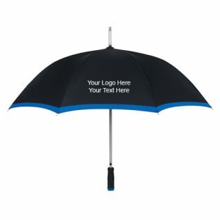 46 inch Arc Two-Tone Printed Logo Umbrellas