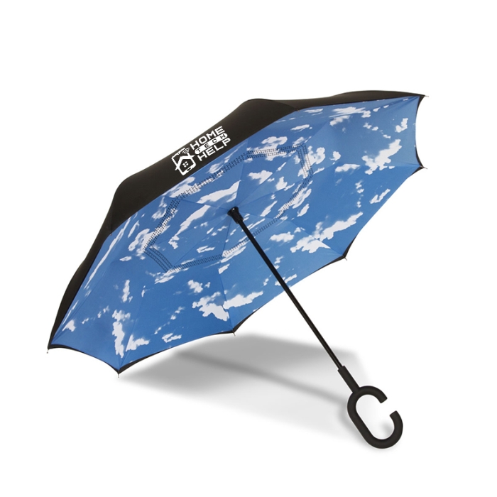 48 Inch Arc Promotional Reverse Close Manual Stick Umbrellas 