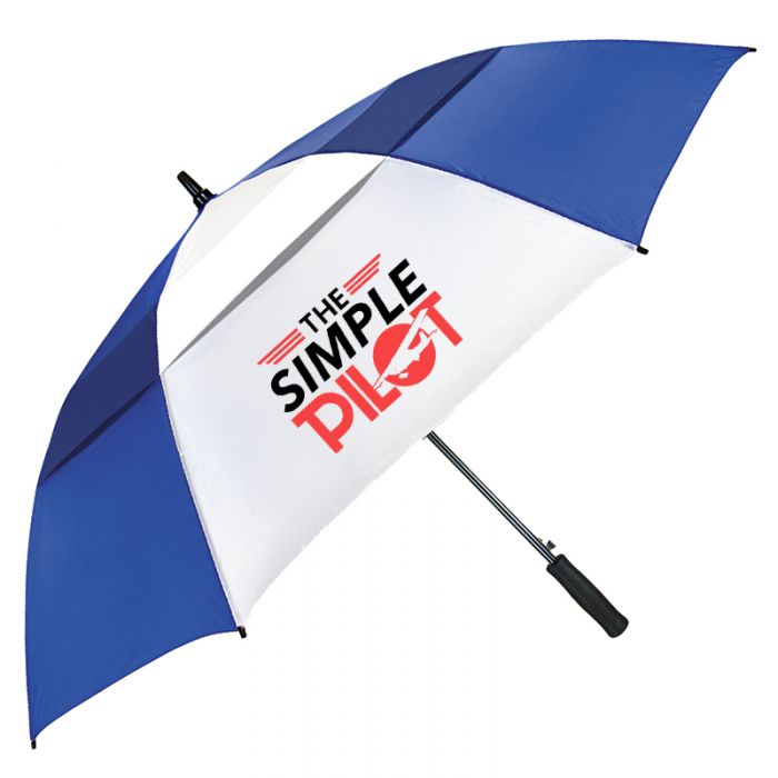58 Inch Arc Promotional Vented Club Canopy Golf Umbrellas