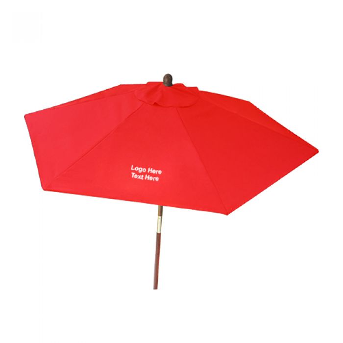 7 Foot Customized Wooden Market Umbrellas