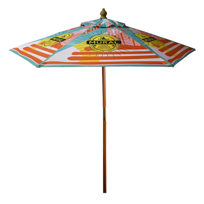 7 Ft Promotional Full Color Market Umbrellas
