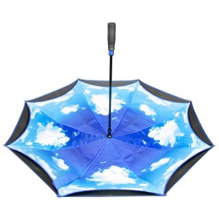 The Blue Sky and Clouds Inverted Umbrellas
