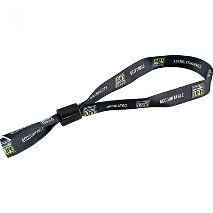 Custom Printed 0.5 Inch Wristbands with Slide Clip