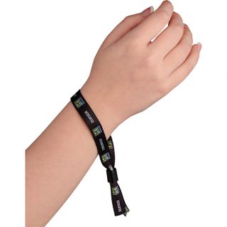 Printed 0.5 Inch Wristbands with Slide Clip