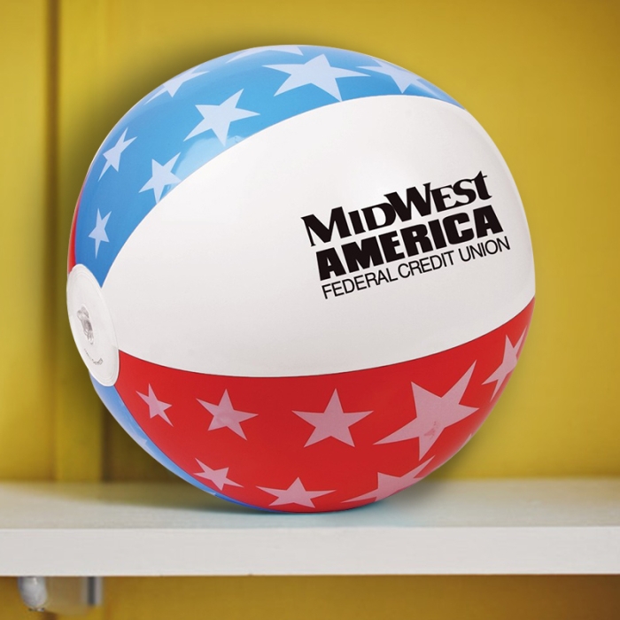 16 Inch Promotional USA Beach Balls