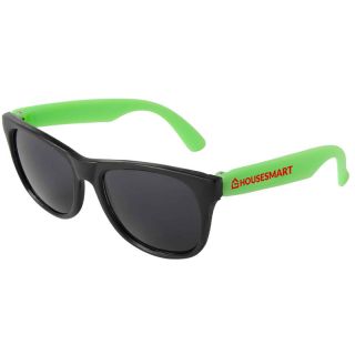 Printed Black Framed Neon Sunglasses