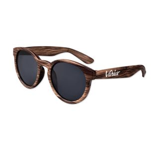Printed Wood Round Lens Sunglasses