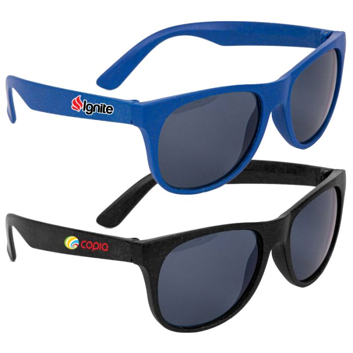Custom Retro Wheat Straw Sunglasses