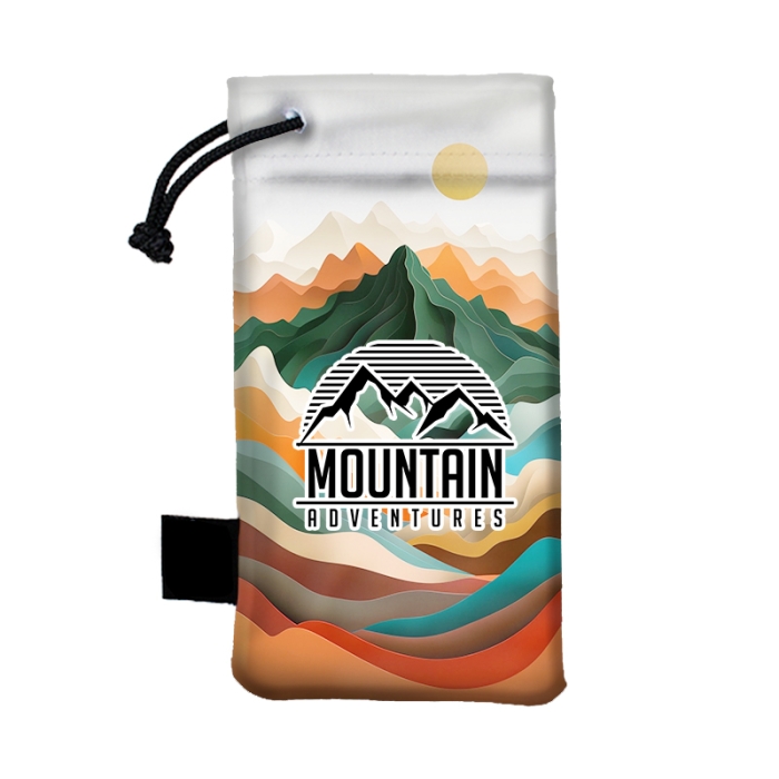 Imprinted RPET Smart Pouch Thin Small Premium RPET Microfiber Storage and Cleaning Pouches